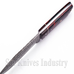 Cuchillo de pelar de caza de Damasco hecho a medida, forjado a mano (Smk1356) - Product Image 3