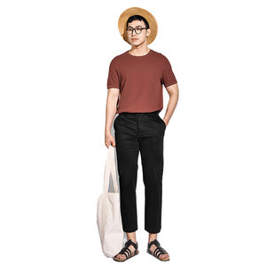 Logotipo personalizado y tamaño regular O-cuello 100% algodón Camisetas para hombres Diseño de patrón sólido 220 gramos de peso Hecho en Vietnam - Product Image 3