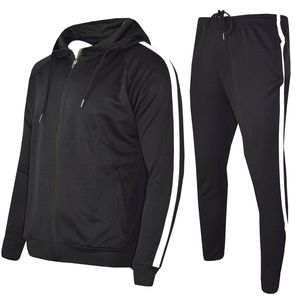Survêtement personnalisé printemps pour hommes et femmes, 100% polyester doux, coupe ajustée, pantalon de jogging, sweat à capuche zippé, taille élastique extensible dans quatre sens - Product Image 2