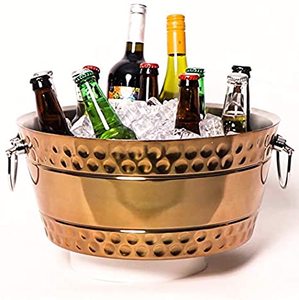 Hot Selling Modern Copper Beer <b>Tub</b> Unique Design for Hotel and Camping Use New Arrival 10L Capacity <b>Metal</b> Material - Product Image 3