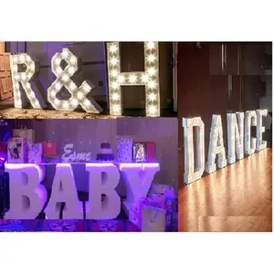 Marquee Letters LED Thư Bảng Trang Trí Đám Cưới Tùy Chỉnh Trang Trí Đám Cưới