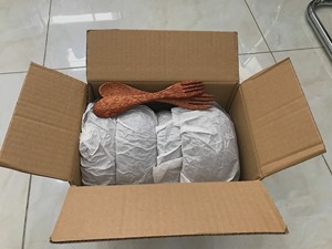 ชุดชามกะลามะพร้าวพร้อมกล่องส่งไปยังคลังสินค้าทั่วโลกชุดช้อนไม้โลโก้ตามสั่ง - Product Image 2