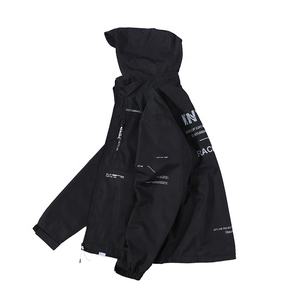 จีนโรงงานที่กำหนดเอง Order Fast ผู้ผลิตต่ำ Moq Sudaderas Hombre เปล่า Windbreaker กับ Hooded Bomber แจ็คเก็ตโลโก้ - Product Image 3