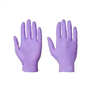 最受欢迎的顶级质量3.5克紫色蓝色腈工作手套顶点手套