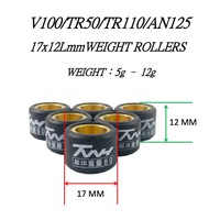 Rouleau de variateur de transmission Cooper 17x12 pour scooter moto TWH