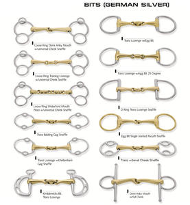 Broca de anillo suelta biselada para montar a caballo de una sola articulación de acero inoxidable de alta calidad con logotipo personalizado y costuras elegantes - Product Image 6