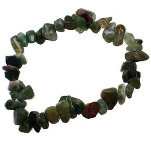 Handmade Natural Bloodstone Chips <b>Bracelet</b> | <b>Crystal</b> <b>Healing</b> Energy Stone Jewelry - Product Image 2