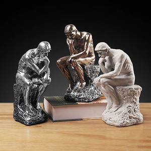 Statua del Pensatore in Resina da 10 Pollici, Famosa Scultura dell'Uomo Pensante, Decorazione per la Casa, Oggetto d'Arte e Regalo - Product Image 4