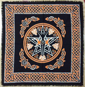 Tarot Spread Beautiful Cotton Spiritual Altar <b>Cloth</b> <b>Table</b> Cover Moon Goddess Pentacle Printed Home Decor By Indian Consigners - Product Image 4
