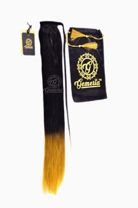 Extensions de cheveux naturels 100% vierges, cuticules alignées, cheveux indiens, couleur naturelle, queue de cheval à clipser, simple trame, meilleur prix - Product Image 2