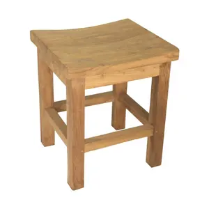 Indonesian eco friendly natural home furniture and decoration Miami Stool made of Recycled Teak wood