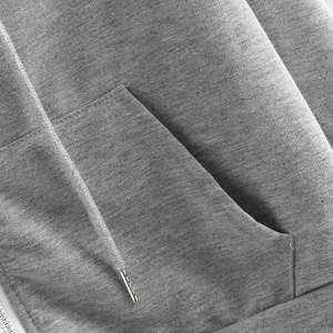 Ropa de Yoga personalizada de alta gama para mujer, venta al por mayor, corte en V en blanco, dobladillo crudo de gran tamaño, ropa de gimnasio con cremallera - Product Image 4