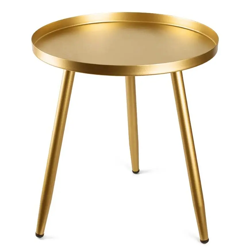 Элегантный дизайнерский металлический столик с тремя ножками, оптовая продажа, роскошный боковой столик ручной работы, хорошее качество, декоративный причудливый металлический журнальный столик