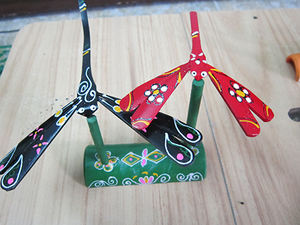 Artisanat vietnamien Libellule en bambou naturel Équilibre coloré au meilleur prix//Rachel: +84896436456 - Product Image 4