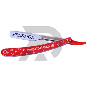 Professional <b>Men's</b> Straight Edge Razor with Floral Wooden Handle Changeable Blade <b>for</b> Optimal Shaving Experience <b>for</b> Barbers - Product Image 5