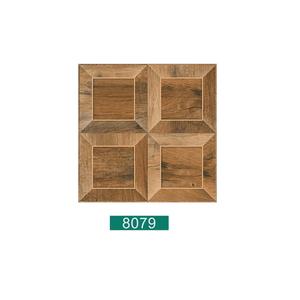 Carreaux de sol en porcelaine à texture en bois gaufrée 3d 40x40cm - Product Image 1