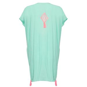 Caftán corto bordado indio tradicional, vestido playero con borlas decorativas, Túnica Bohemia con motivo marroquí - Product Image 3