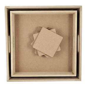 ที่รองแก้วและถาดเสิร์ฟสำหรับเครื่องดื่ม,ที่รองแก้วไม้ก๊อกแบบพรีเมี่ยมพร้อมบรรจุภัณฑ์ที่ทำด้วยมือ - Product Image 3