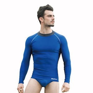 T-shirt de sport à manches longues pour homme avec couleurs personnalisées, tissu 84% polyester + 16% élasthanne - Product Image 1