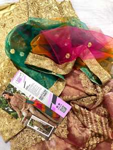 Vestido Pakistaní Mehndi Colorido de Último Diseño para Mujer por AJM - Product Image 3