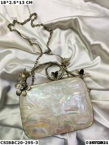 Handmade Designer Brass Mother of <b>Pearl</b> <b>Clutch</b> Purse for Wedding Bridal Parties-Luxury Evening <b>Bag</b> - Product Image 3