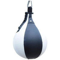 Équipement de boxe professionnel sur mesure 2022-Balle de vitesse MMA en cuir pur et balles de frappe pour la boxe de balle de vitesse de musculation