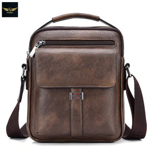 Bolso de Mensajero Vintage de Cuero para Hombre, Bandolera Cruzada de Cuero Dividido para Hombre, Novedad de 2023, Canguro, Marca de Lujo, Bolso de Hombro para Hombre - Product Image 2