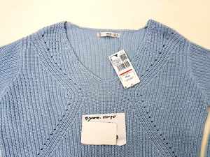 Overstock Apparel Branded Labels Women Ladies <b>Pullovers</b> <b>Jumper</b> Long Sleeve Sweater Crew Neck Casual Summer 100% Cotton - Product Image 3