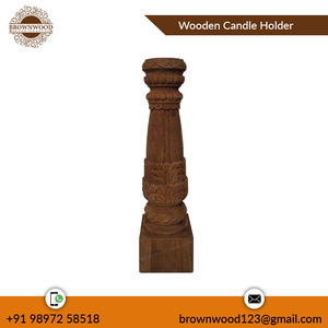 Unique Design Premium Quality Mango Wood Candle Holder Solid for Home Decoration Attractive Price for Wedding & <b>Birthday</b> <b>Gifts</b> - Product Image 2