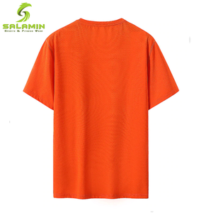 T-shirt de gymnastique pour hommes-Fourniture directe d'usine-Tissu polyester/coton écologique respirant à séchage rapide - Product Image 2