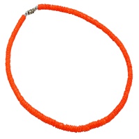 Collier en coquillages Puka couleur néon, style plage, collier en coquillages naturels, accessoires de mode, vente en gros