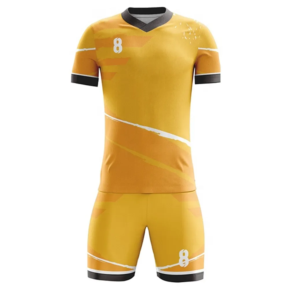 Uniforme de fútbol por sublimación, venta de fábrica, nuevo estilo/venta al por mayor, calidad prémium, sublimación completa