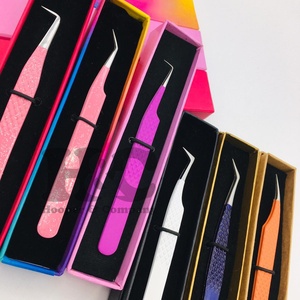 แหนบต่อขนตาแบบใหม่ สำหรับต่อขนตาแบบยั่งยืน พร้อมโลโก้  แหนบต่อขนตาแบบมิงค์  อุปกรณ์ต่อขนตา แหนบต่อขนตา - Product Image 3