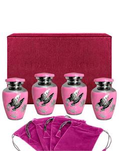 โกศบรรจุอัฐิรูปผีเสื้อสีชมพู สไตล์ยุโรป ทำจากอะลูมิเนียม สำหรับเก็บอัฐิมนุษย์ ความจุ 200 คิว ทนทาน เป็นมิตรกับสิ่งแวดล้อม - Product Image 1