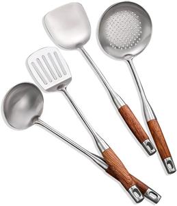 King อุปกรณ์ในครัวคุณภาพสูง,ชุดเครื่องมือทำอาหารไม้พายทำจากสเตนเลสสตีลสำหรับครอบครัว - Product Image 1