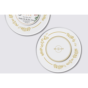 Tarjeta de Invitación de Boda de Acrílico LED Personalizada con Estilo Brillante para Guardar la Fecha - Product Image 6
