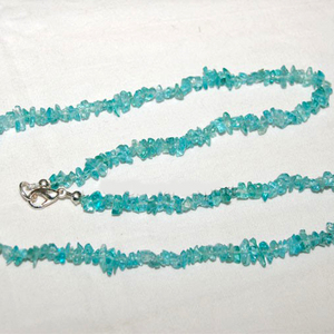 Collier de puces aigue-marine de bonne qualité, aigue-marine, à vendre - Product Image 1