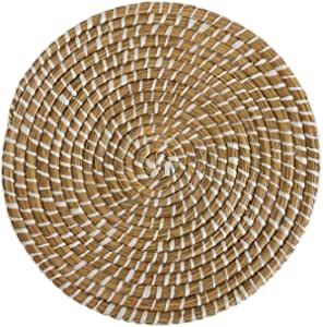 Plaque de chargement en Jute tissé à la main noire, tapis de table, napperon, vaisselle pour mariage, plaque de chargement tissée de l'exportation de la couronne en inde - Product Image 2