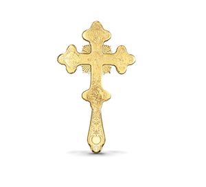 Cruz de altar de iglesia de latón pulido Suministros de iglesia de metal de estilo religioso de Brassworld India - Product Image 2