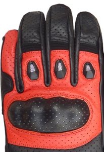 Guantes de Carreras Keven de Cuero, Completos, Rojos y Negros, Transpirables, Impermeables, Compatibles con Pantalla Táctil, Antideslizantes, con Gancho Ajustable - Product Image 5