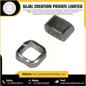 Création de perles unies Sejal en argent sterling Connecteurs et composants de bijoux - Product Image 4
