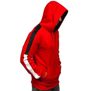Venta al por mayor logotipo personalizado para hombre negro moda manga larga en blanco pulóver algodón Sudadera con capucha cantidad de impresión OEM personalizado - Product Image 6