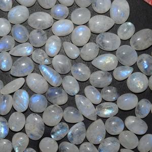 พลอยมูนสโตนธรรมชาติขนาดคละสี,พลอย Cabochon สำหรับทำเครื่องประดับ - Product Image 4