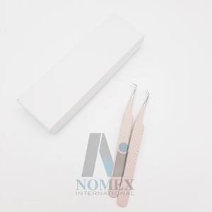 Qualité supérieure 90 degrés cils artistes pince à épiler ensemble 45 degrés cils beauté outils vente chaude acier Volume pointe pinces - Product Image 5