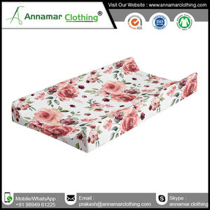 Hot Sale Customized 100% Organic Cotton Baby Changing Pad Cover Supplier - Product Image 2