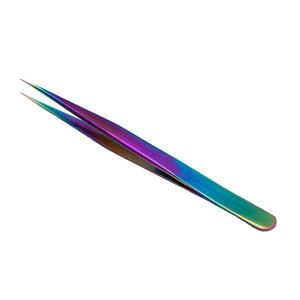 Black Teddy Baby Volumen Punta de fibra Pinzas de pestañas Pinzas de extensión Logotipo personalizado Puntiagudo También ofrece punta sin fibra - Product Image 3