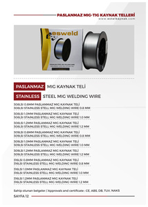 MIG-TIG ลวดเชื่อม1.0มม. Co2ลวดเชื่อมโครเมี่ยม-นิกเกิล308สแตนเลส CE,ISO 9001 0.8มม.-3.2มม. 90-250A AC / DC - Product Image 3