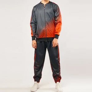 Logotipo personalizado Cremallera completa XL Chándal Transpirable Diseño de secado rápido Entrenamiento Ropa deportiva Jogging Set Tallas grandes para el invierno - Product Image 2