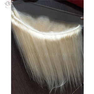 Patch Lace Frontal indien naturel, 613 cheveux humains, couleur blond miel, ombré, avec mèches de cheveux - Product Image 1