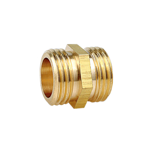 Giả mạo Brass BSP <span class=keywords><strong>1</strong></span>/2 "Threaded Hex núm vú Adapter ống nước Phụ kiện đường ống kết nối thẳng - Product Image 2